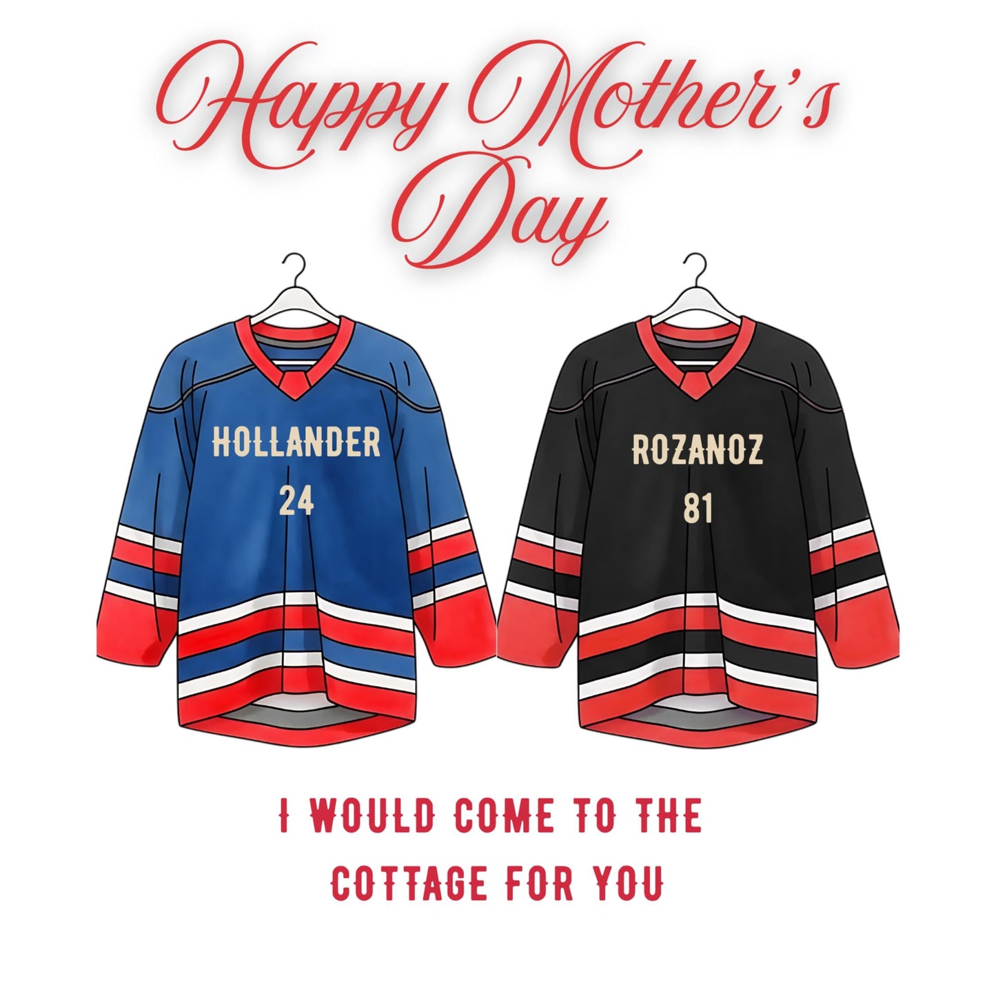 Mother's Day Card for Hockey Fans