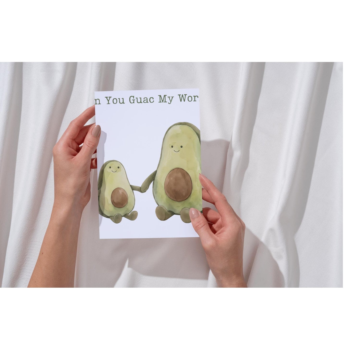Avocado Plush Toy Mothers Day Card
