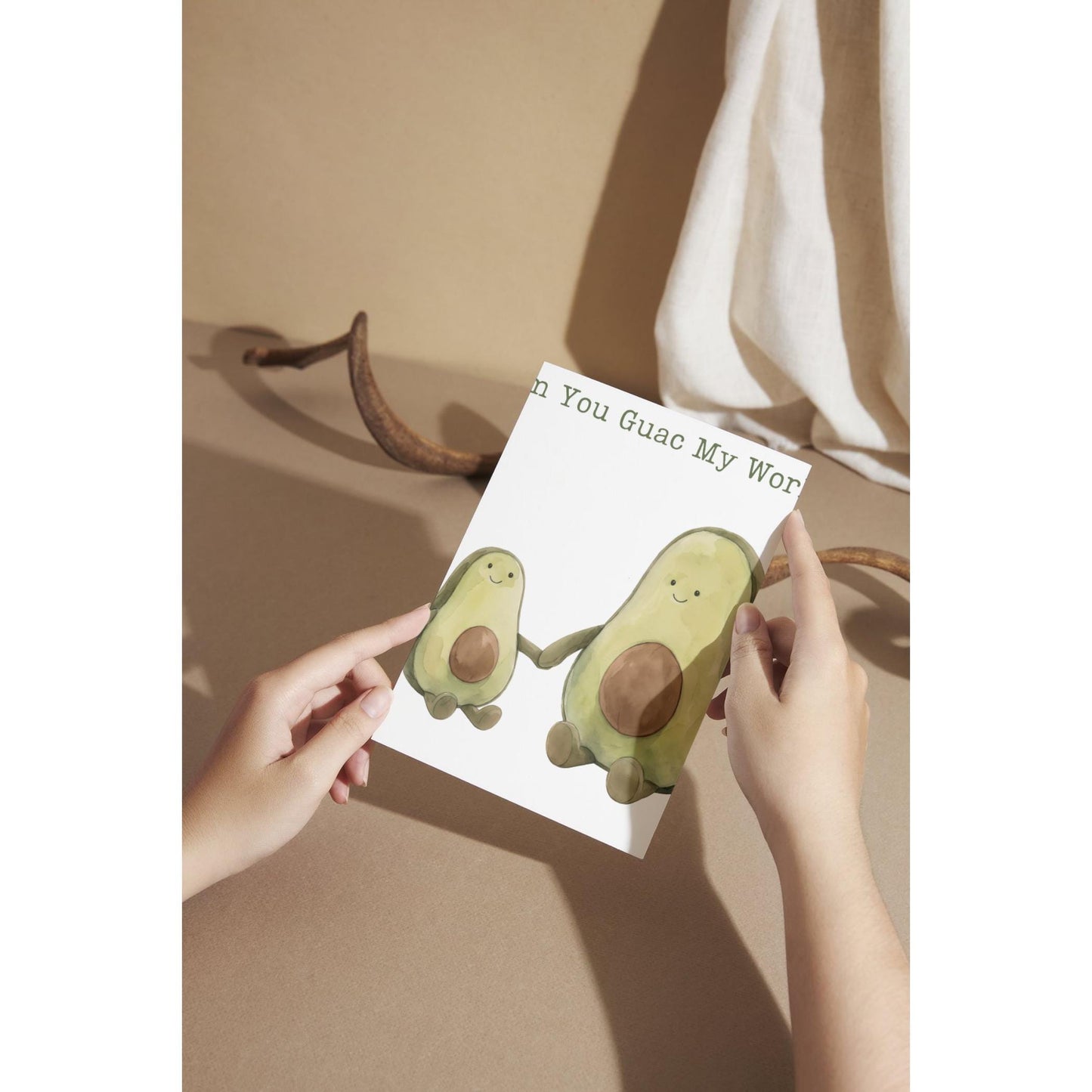 Avocado Plush Toy Mothers Day Card
