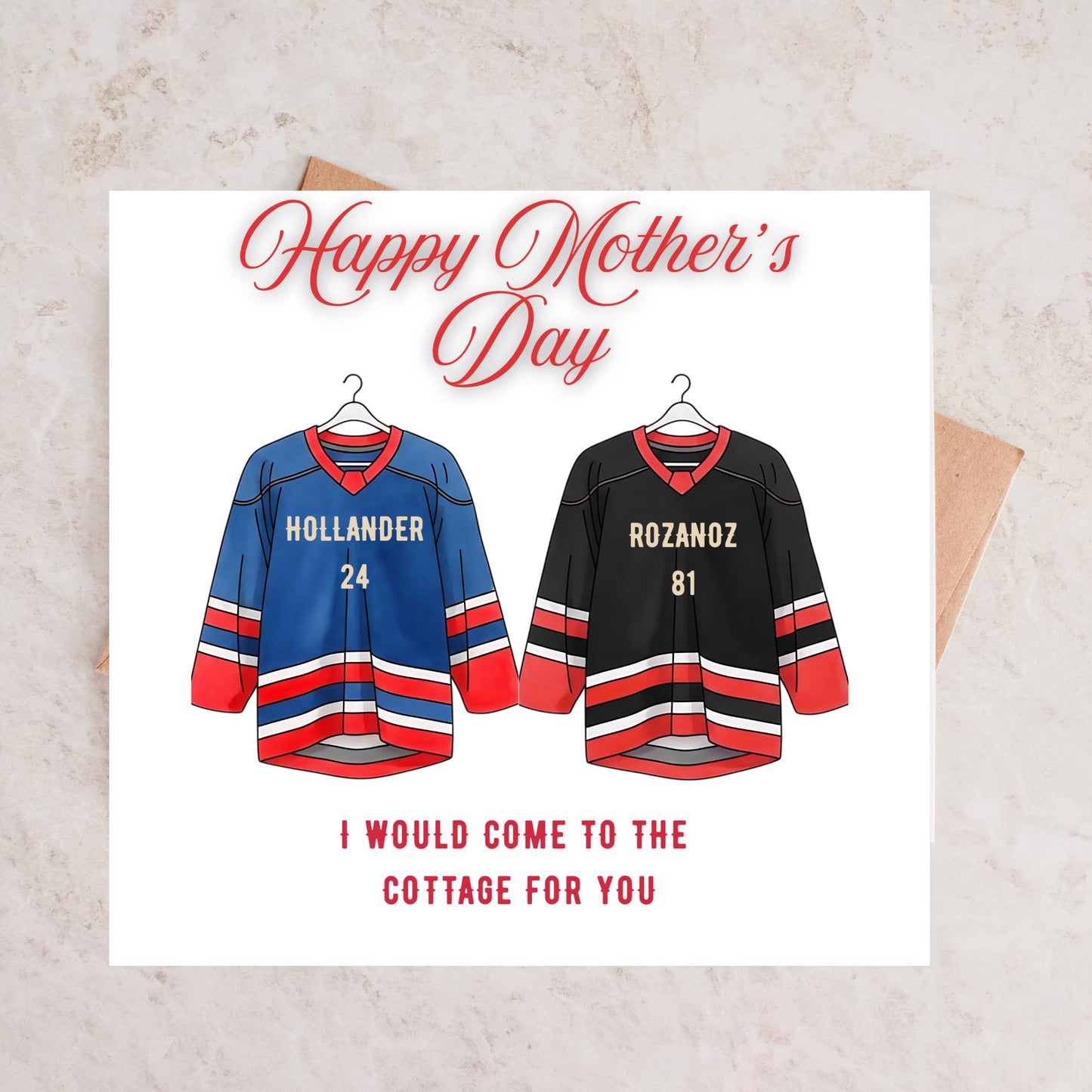 Mother's Day Card for Hockey Fans