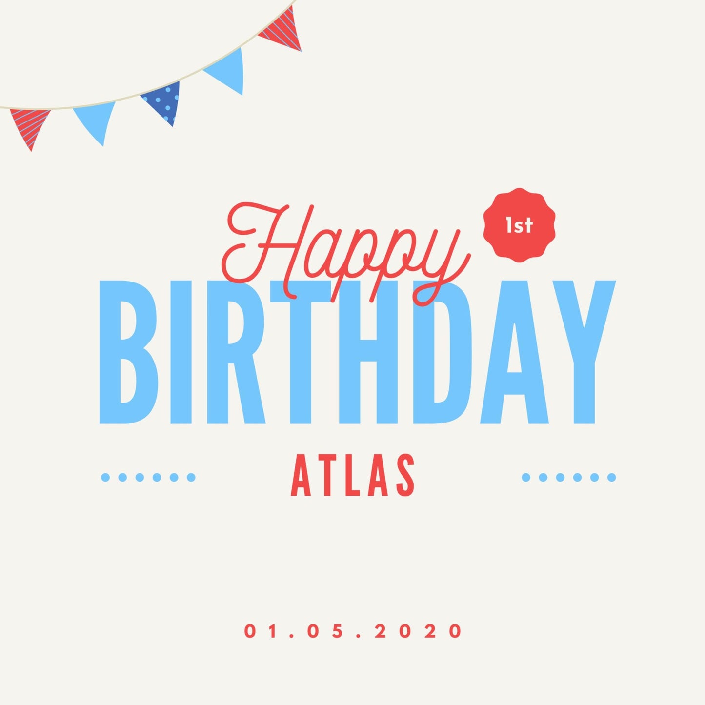 Personalised Name and Date