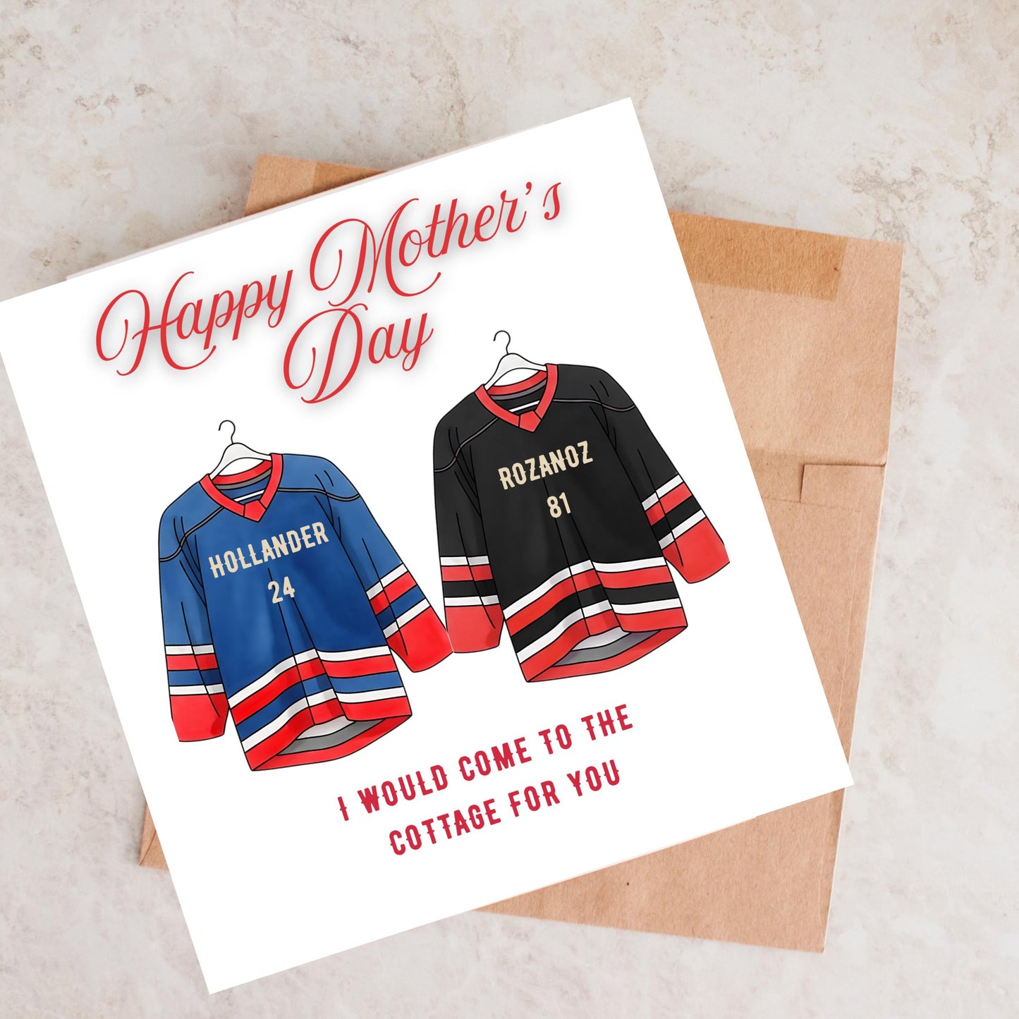 Mother's Day Card for Hockey Fans