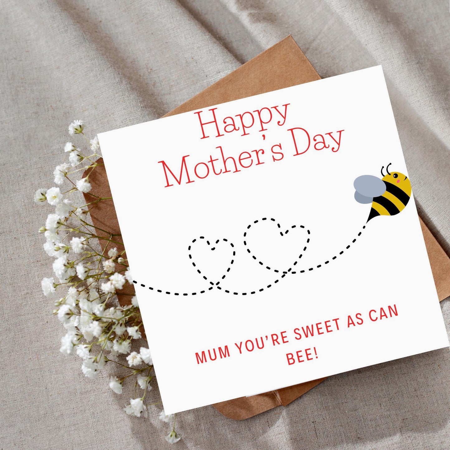 Bee Card for Mother's Day
