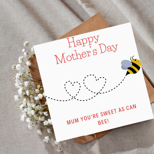 Bee Card for Mother's Day