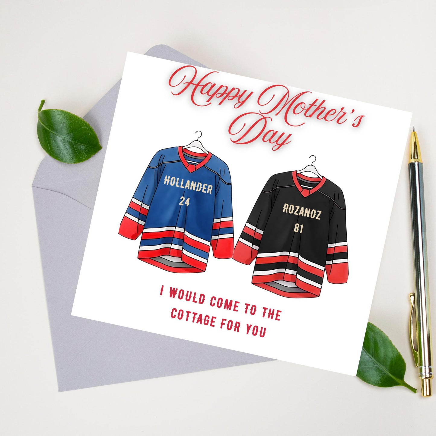 Mother's Day Card for Hockey Fans