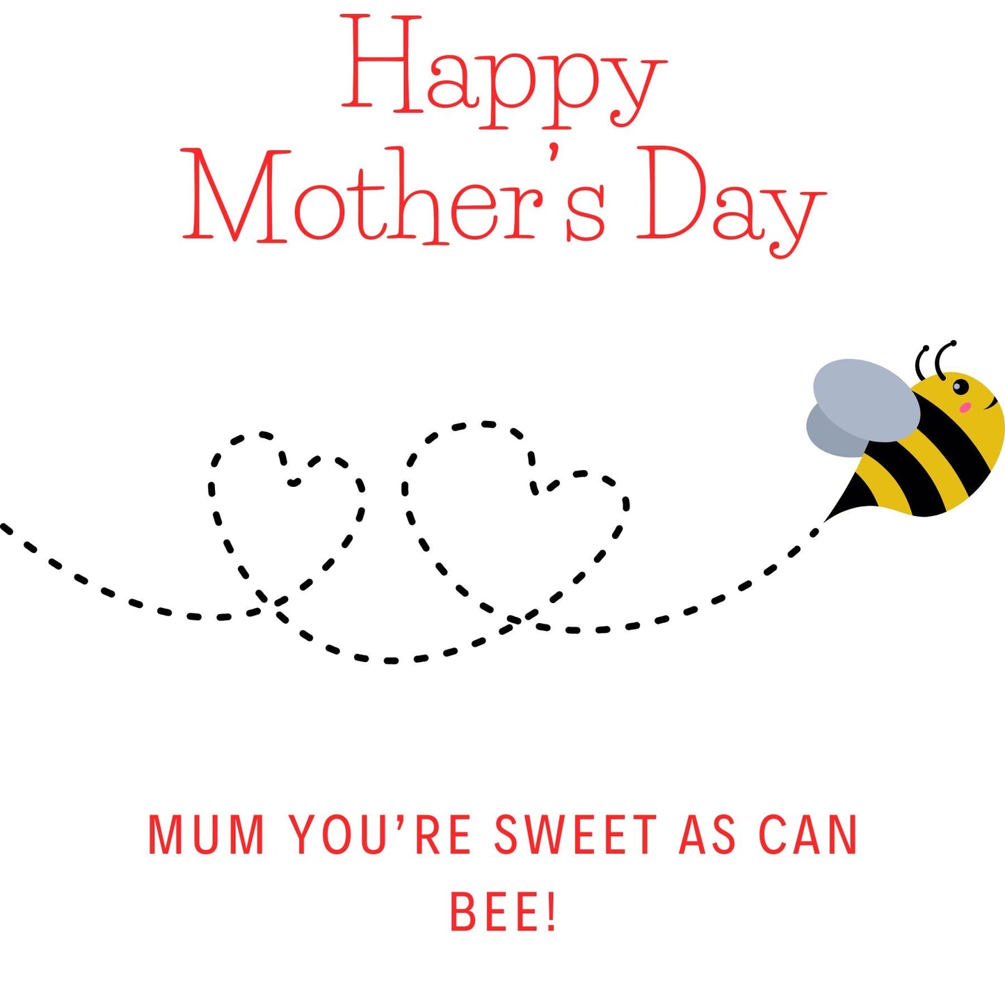 Bee Card for Mother's Day