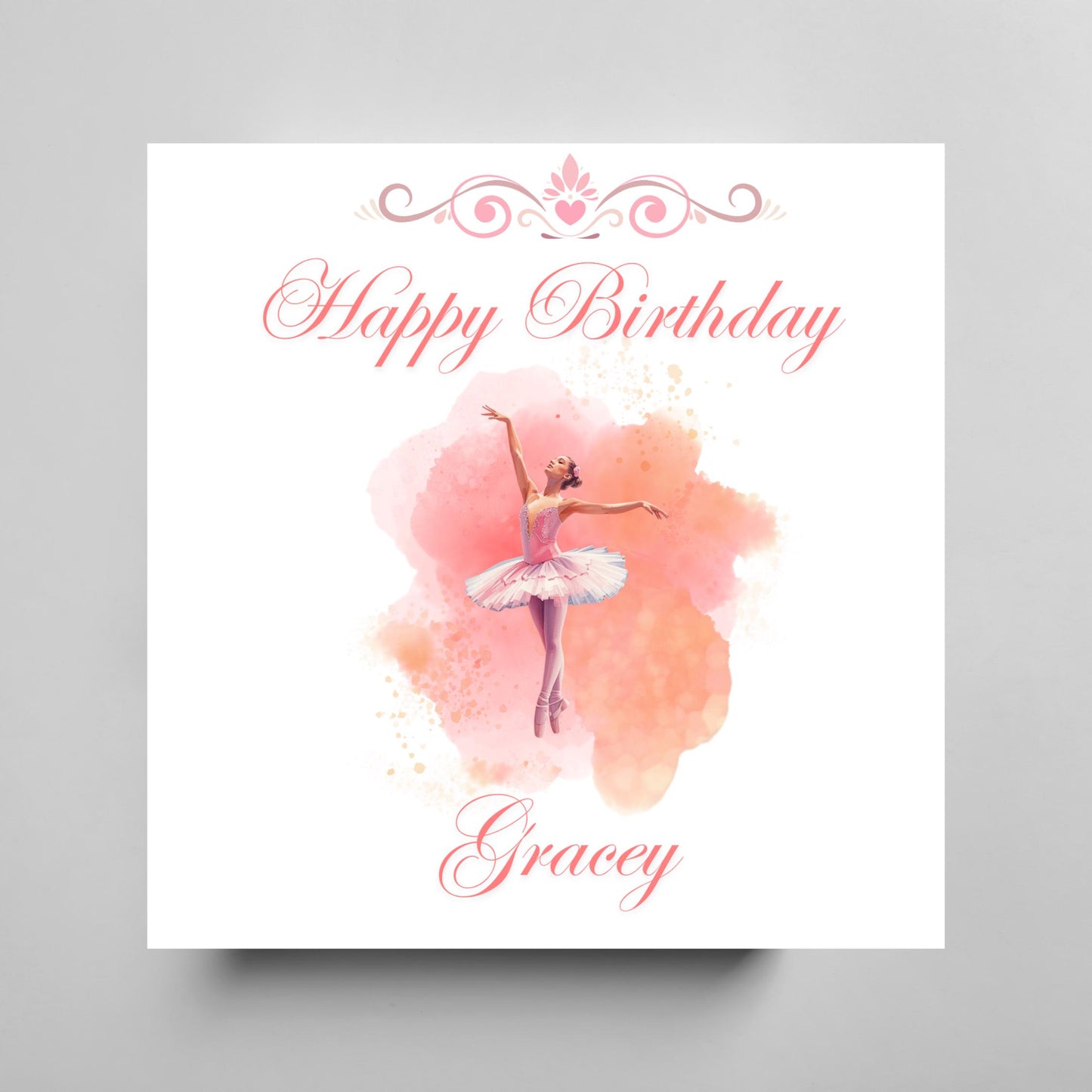 Personalised Ballerina Card