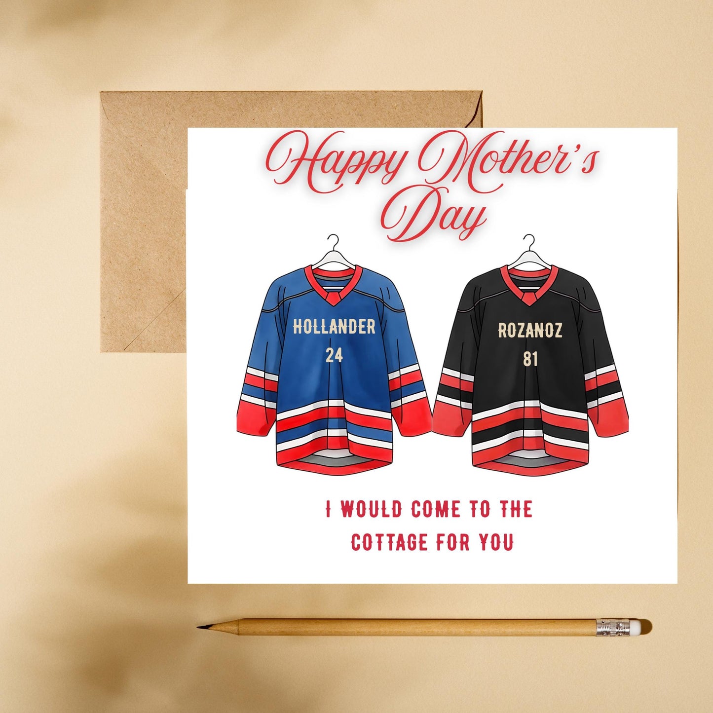 Mother's Day Card for Hockey Fans