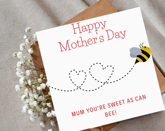 Bee Card for Mother's Day